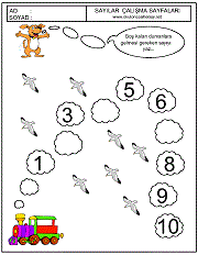 sıradaki sayıyı bulma çalışma sayfaları